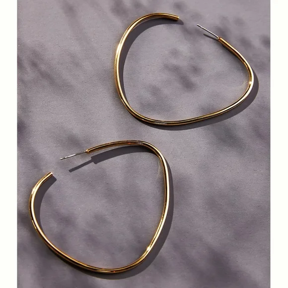 Anthropologie x Soko Organic Hoop Earrings NWT